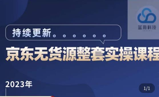 蓝七·2023京东店群整套实操视频教程,京东无货源整套操作流程大总结,减少信息差,有效做店发展-第一资源库
