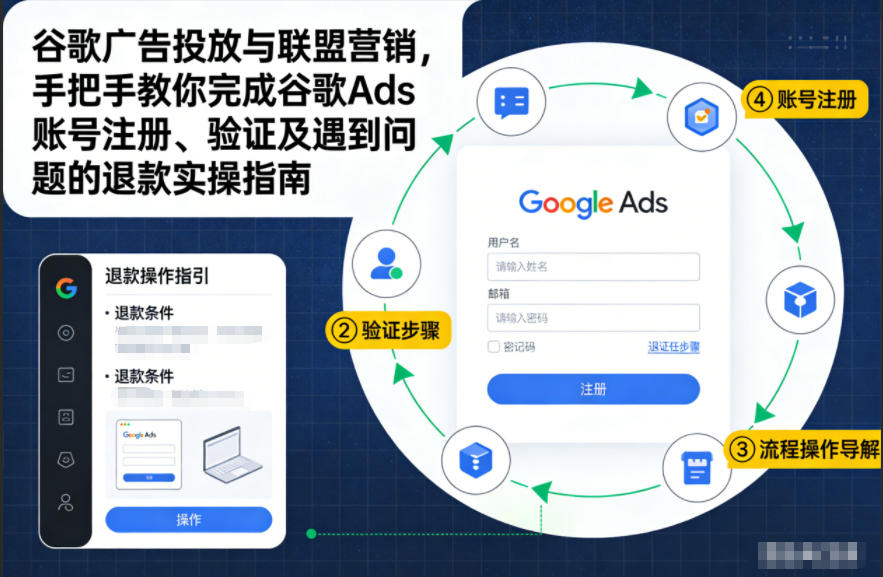 谷歌广告投放与联盟营销，手把手教你完成谷歌Ads账号注册、验证及遇到问题的退款实操指南-第一资源库