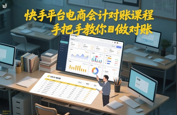 快手平台电商会计对账课程，手把手教你做对账-第一资源库