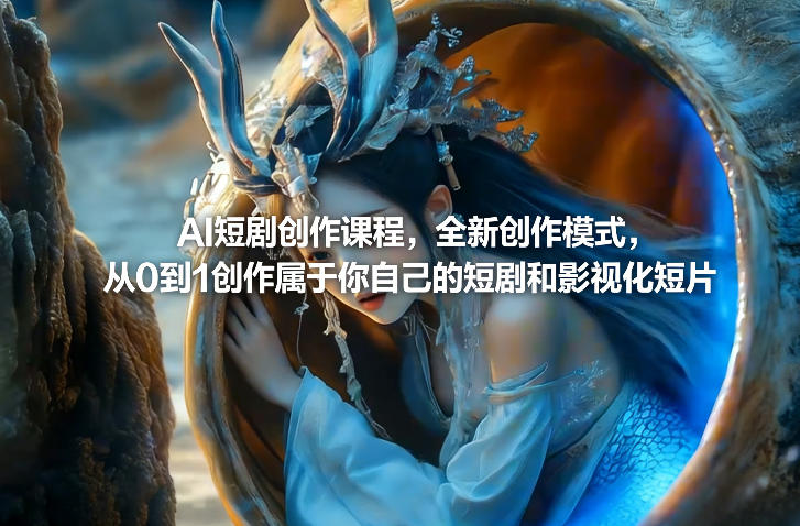 AI短剧创作课程，全新创作模式，从0到1创作属于你自己的短剧和影视化短片-菠萝头