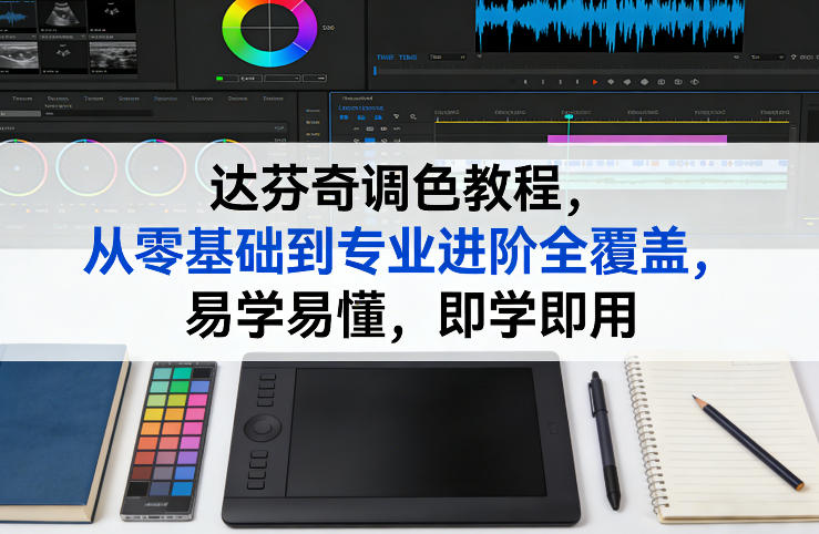 达芬奇调色教程，从零基础到专业进阶全覆盖，易学易懂，即学即用-第一资源库