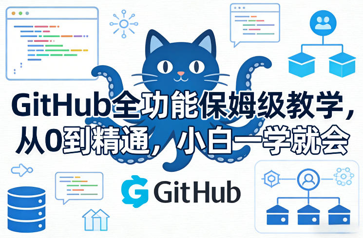 GitHub全功能保姆级教学，从0到精通，小白一学就会-第一资源库