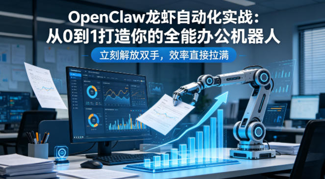 OpenClaw龙虾自动化实战：从0到1打造你的全能办公机器人，立刻解放双手，效率直接拉满-菠萝头