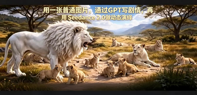 用一张普通图片，通过GPT写剧情，再用Seedance 2.0做动态演绎，居然能生成迪士尼风格搞笑动画-菠萝头