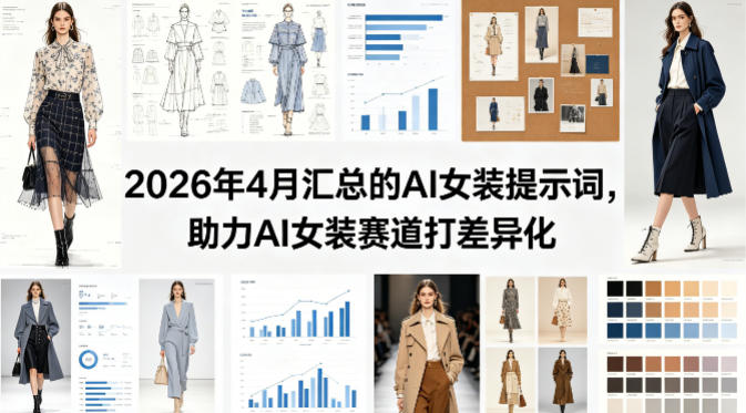 2026年4月汇总的AI女装提示词，助力AI女装赛道打差异化-菠萝头