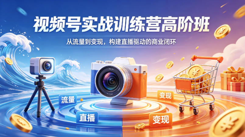 视频号实战训练营高阶班，从流量到变现，构建直播驱动的商业闭环（26年4月）-菠萝头