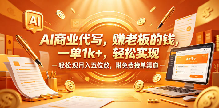 AI商业代写,賺老板的钱,一单1k+,轻松实现月入五位数,附免费接单渠道【揭秘】-菠萝头