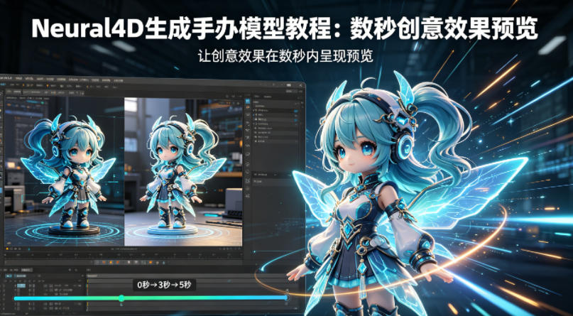 Neural4D生成手办模型教程，让创意效果在数秒内呈现预览-菠萝头