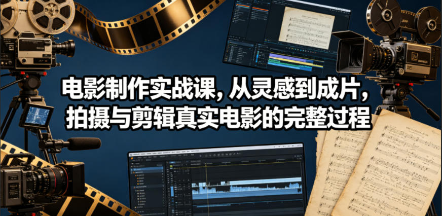 电影制作实战课，从灵感到成片，拍摄与剪辑真实电影的完整过程【原创双语字幕】-菠萝头