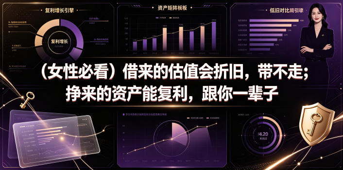 付费文章：（女性必看）借来的估值会折旧，带不走；挣来的资产能复利，跟你一辈子-菠萝头
