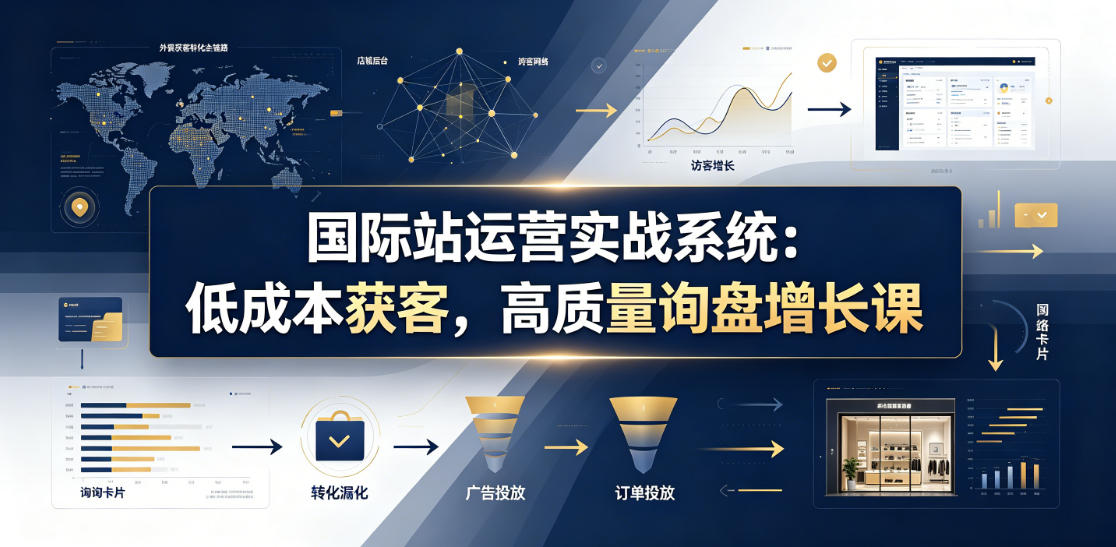 国际站运营实战系统：低成本获客，高质量询盘增长课（更新26年）-菠萝头