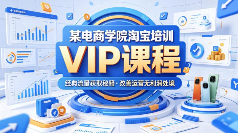 某电商学院淘宝培训VIP课程，各种经典有用的流量获取秘籍，改善运营产品没利润的处境（2026年6月）-菠萝头