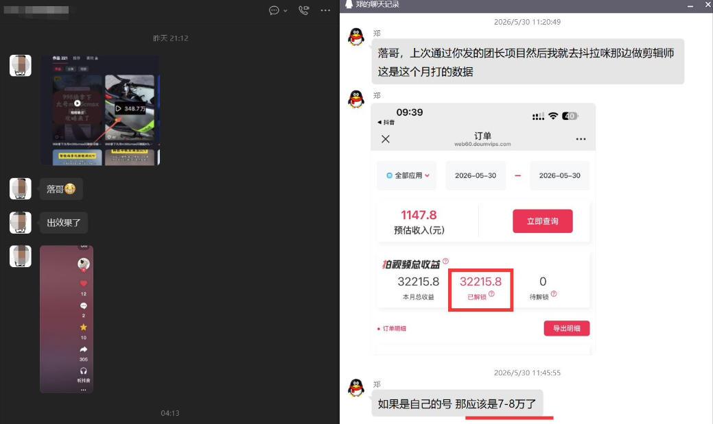 团长蓝海合作3.0，每周爆款模板+合作共赢项目-菠萝头