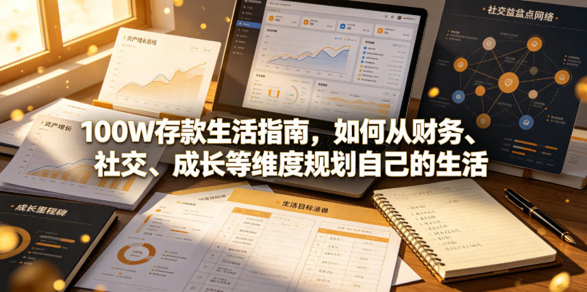 付费文章：100W存款生活指南，如何从财务、社交、成长等维度规划自己的生活-菠萝头