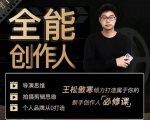 王松傲寒·全能创作人思维课,帮你打造创作人IP,全面提升导演思维-第一资源库