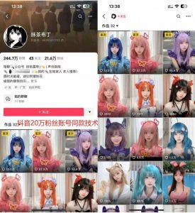 云天二次元美女起号教学,月涨10万粉丝,不判搬运-第一资源库