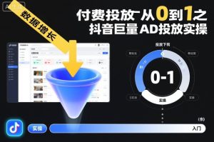 付费投放从0到1之抖音巨量AD投放实操-第一资源库