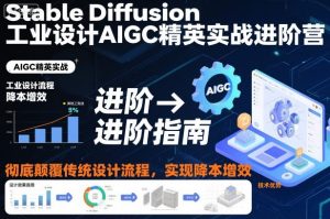 Stable Diffusion工业设计AIGC精英实战进阶营,彻底颠覆传统设计流程,实现降本增效-第一资源库