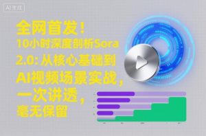 全网首发!10小时深度剖析Sora 2.0:从核心基础到AI视频场景实战,一次讲透,毫无保留-第一资源库