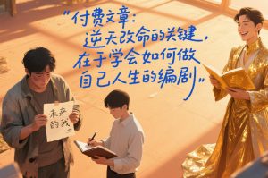 付费文章:逆天改命的关键,在于学会如何做自己人生的编剧-第一资源库