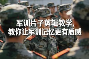 军训片子剪辑教学，教你让军训记忆更有质感-第一资源库