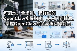 可落地、全场景、超详细的OpenClaw实操指南，从入门到精通，掌握OpenClaw的全流程实操能力-第一资源库