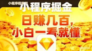 微信小程序掘金项目，不用复杂操作，5分钟就能学会上手操作，日入几张【揭秘】-菠萝头