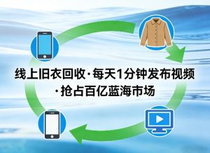 线上旧衣回收项目，我们给你提供视频，每天花一分钟发布视频，抢占百亿蓝海市场【揭秘】-菠萝头