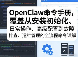 OpenClaw命令手册，覆盖从安装初始化、日常操作、高级配置到故障排查、运维管理的全流程命令详解-菠萝头