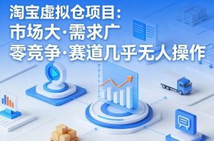 淘宝虚拟仓项目,市场大,需求广,零竞争,赛道几乎没人操作-菠萝头