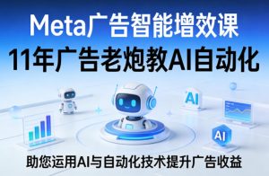 Meta广告智能增效课,11年广告老炮教AI自动化,助您运用AI与自动化技术提升广告收益-菠萝头