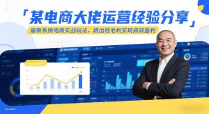 某电商大佬运营经验分享，最新系统电商实战玩法，跳出低毛利实现高效盈利（更新）-第一资源库