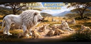 用一张普通图片，通过GPT写剧情，再用Seedance 2.0做动态演绎，居然能生成迪士尼风格搞笑动画-菠萝头