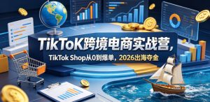 TikToK跨境电商实战营，TikTok Shop从0到爆单，2026出海夺金-菠萝头