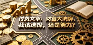 付费文章：财富大洗牌，我该选择，还是努力？-菠萝头