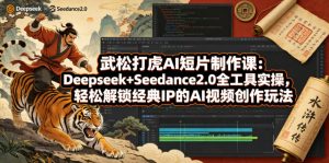武松打虎AI短片制作课：Deepseek+Seedance2.0全工具实操，轻松解锁经典IP的AI视频创作玩法-菠萝头