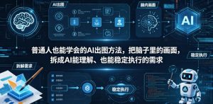 普通⼈也能学会的AI出图⽅法,把脑子里的画面,拆成AI能理解、也能稳定执行的需求【文档】-菠萝头