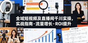 全域短视频及直播间千川实操,实战指南·流量增长·ROI提升-菠萝头