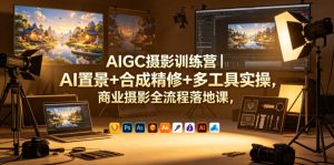 AIGC摄影训练营|AI置景+合成精修+多工具实操,商业摄影全流程落地课-菠萝头