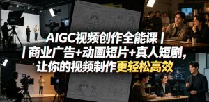 AIGC视频创作全能课｜商业广告+动画短片+真人短剧，让你的视频制作更轻松高效-菠萝头