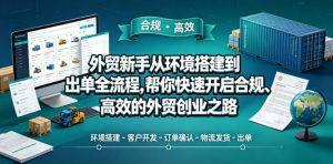 外贸新手从环境搭建到出单全流程,帮你快速开启合规、高效的外贸创业之路-菠萝头