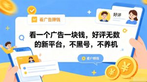 看一个广告一块钱,好评无数的新平台,不黑号,不养机,一部手机一天撸几十,可矩阵【揭秘】-菠萝头