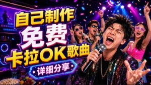 零基础AI制作免费卡拉OK视频教程,从歌曲生成、音轨分离到字幕制作、视频导出,手把手教学-菠萝头