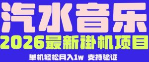 【汽水音乐挂G】26年最新玩法,全自动运行,可矩阵放大,月收5000-1W,独家技术【揭秘】-菠萝头