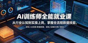 AI训练师全能就业课，从行业认知到实操上岗，掌握全流程数据技能，轻松入职新兴热门岗位-菠萝头