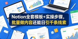 Notion全套模板+实操步骤，批量做内容还能日引千条线索【原创双语字幕】-菠萝头
