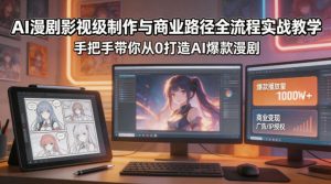 AI漫剧影视级制作与商业路径全流程实战教学，手带你从0打造AI爆款漫剧-菠萝头