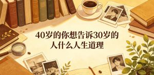 公众号付费文章:40岁的你想告诉30岁的人什么人生道理?-菠萝头