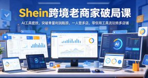 Shein跨境老商家破局课,AI工具提效,突破单量利润瓶颈,一人管多店,带你用工具流玩转多店铺-菠萝头