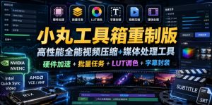 小丸工具箱重制版–高性能全能视频压缩+媒体处理工具|硬件加速+批量任务+LUT调色+字幕封装-菠萝头